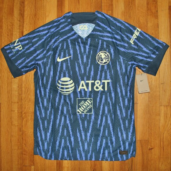 Nike Club America Vapor Match ADV Soccer Jersey Mens M L Blue - Picture 1 of 7